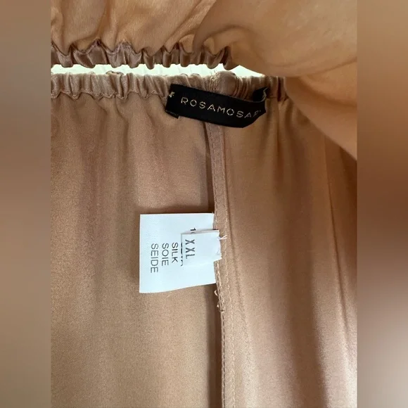 Rosamosario 100% Silk Satin Nude Panty Classic Cut Dune Nude Fawn Silk - Picture 4 of 13